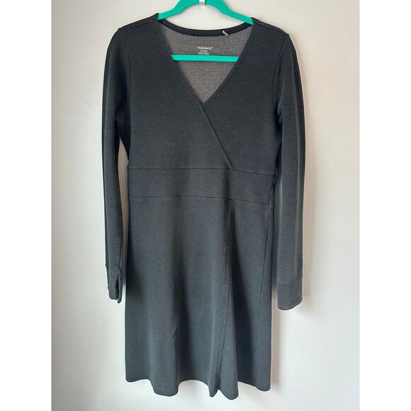 Toad & Co Dress Womens Medium Athleisure V Neck Lounge Casual Stretch Pocket - Picture 1 of 8